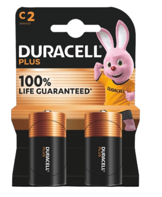 BLISTER 2 PILAS DURACELL PLUS POWER C (LR14) K2