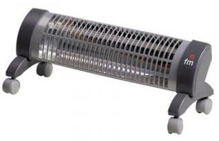 ESTUFA SUELO FM 2302R 2 TUBOS C/RUEDAS