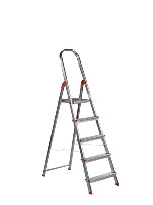 ESCALERA ROLSER UNICA 5 PELDAÑOS ALUMINIO