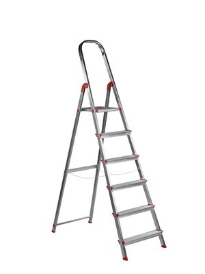 ESCALERA ROLSER UNICA 6 PELDAÑOS ALUMINIO