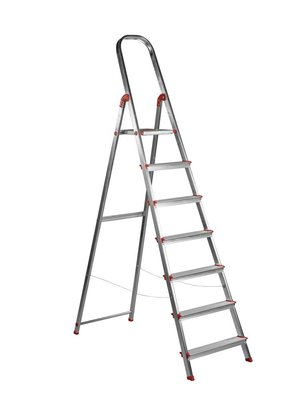 ESCALERA ROLSER UNICA 7 PELDAÑOS ALUMINIO
