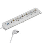 REGLETA / ENCHUFE  VIVANCO 37647 6X SCHUKO INTERRUPTOR BLANCA