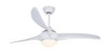 VENTILADOR TECHO FM VT1300L 3P 132CM LUZ, MANDO, MOTOR DC
