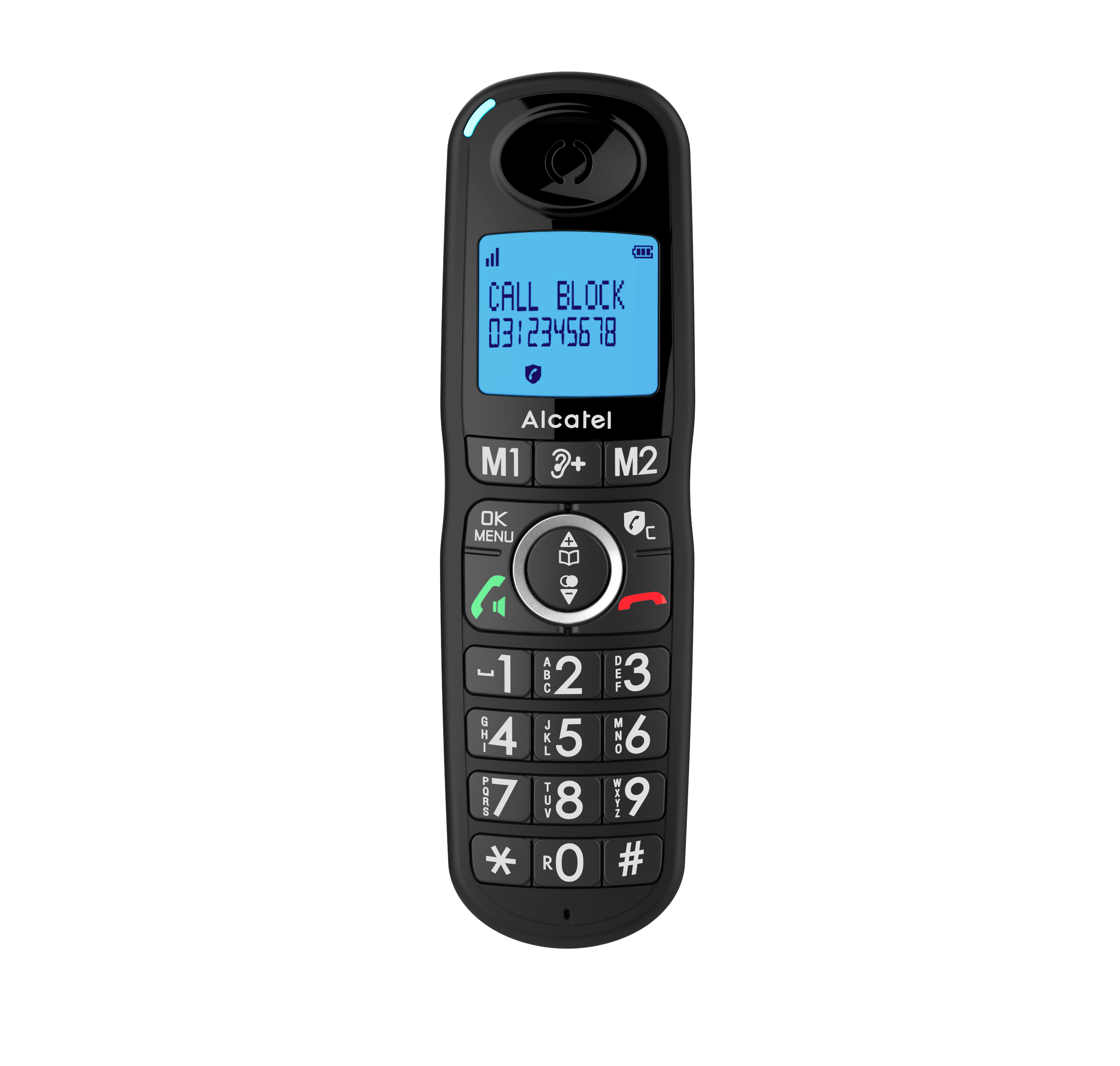 Alcatel | Teléfono Inalámbrico con manos libres D295LAGRYBLK - Gris con  Negro