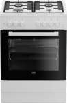 COCINA BEKO FSE62110DW 85X60 HORNO CONVENCIONAL 4F.BCA A