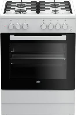 COCINA BEKO FSE62110DW 85X60 HORNO CONVENCIONAL 4F.BCA A