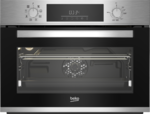 HORNO COMPACTO BEKO BBCM12300X MULTIF.8 3D GUIA TELESC. HIDROLISIS INOX