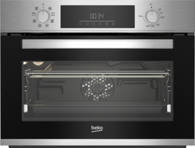 HORNO COMPACTO BEKO BBCM12300X MULTIF.8 3D GUIA TELESC. HIDROLISIS INOX
