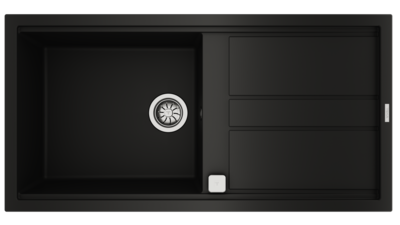 .AT.FREGADERO TEKA TEGRANITE NOVA 60 L-TG 1B 1D AUTO NEGRO 115330059