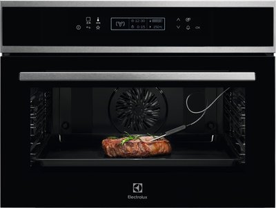 .AT.HORNO COMPACTO ELECTROLUX EVE8P21X MULTIF.19 A+ CRIST.NGO/INOX