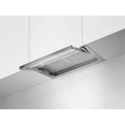 .AT.CAMPANA DECORATIVA INTEGRABLE AEG DPE4641M 60CM 600M/H INOX