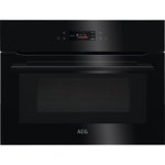 .AT.HORNO COMPACTO AEG KMK761080B MULTIF.23 CRISTAL NGO.C/MICRO