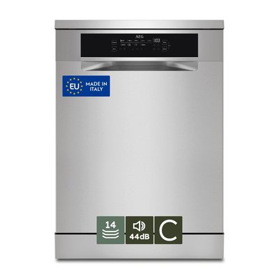.AT.LAVAVAJILLAS AEG FFB74707PM 14CUB.C INOX 3ª BANDEJA INVERTER