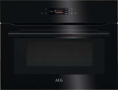 .AT.HORNO ENCASTRE AEG KMK721880B CRISTAL NGO.C/MICRO