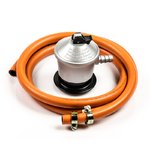 KIT COMGAS 000415 REGULADOR + 1,5M MANG + 2 ABRAZ.