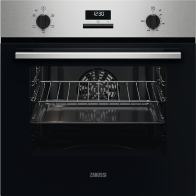 HORNO ZANUSSI ZOHNC2X2 MULTIF.INOX 65L A GUIAS TELESC.
