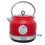 HERVIDOR RETRO SOGO KET-SS-7760 2200W 1,8L ROJO RESIST. OCULT.ROJO