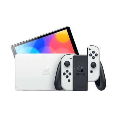 CONSOLA NINTENDO SWITCH OLED BLANCA +SONIC RANCING+PROTECT