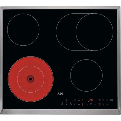 .AT.VITROCERAMICA AEG HK634060XB 4F. MARCO INOX
