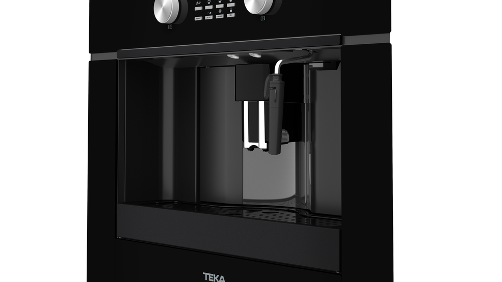 Cafetera automática integrable 45 cm Cristal Negro