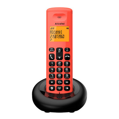 TELEFONO INALAMBRICO ALCATEL E160 EWE RED