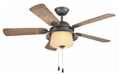 VENTILADOR TECHO FM VT-130 VINTAGE 132CM LUZ