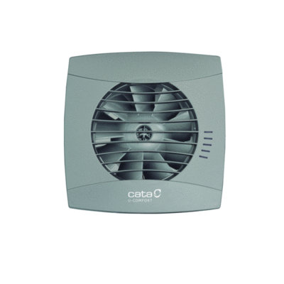 .AT.EXTRACTOR CATA UC-12 TIMER HYGRO SILVER IP-44 GRIS 01301200