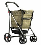CARRO COMPRA ROLSER BAS001 BASKET POLAR 4 RUEDAS 2GIRAT. PLEG. KAKI