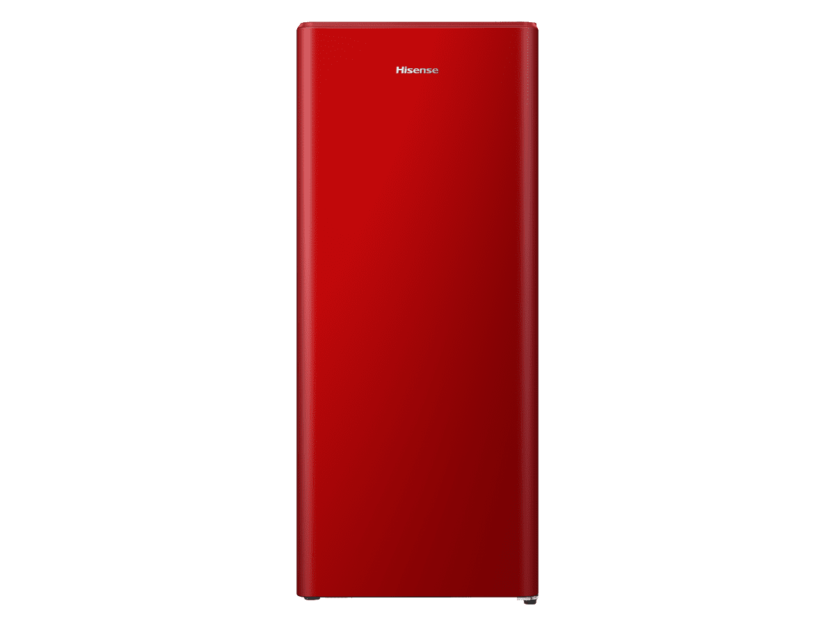 FRIGORIFICO 1P. HISENSE RR220D4BRE 126,5X51,5 CICLICO E C/CONG. ROJO 165L
