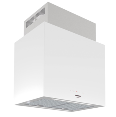 .AT.CAMPANA ISLA NODOR NORBREEZE ISLA CUBE GLASS ECO 60 WH 8565 62CM A+ BCA 760M3/H