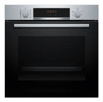 HORNO BOSCH HQA574ES3 MULT.8 A+ C/VAPOR PIRO 71L CRIST.NGO INOX
