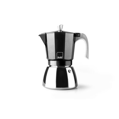 CAFETERA ITALIANA IBILI 629212 ELBA BLACK 12 TAZAS INDUCCION