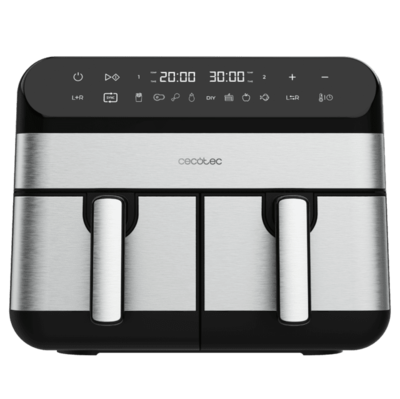 FREIDORA SIN ACEITE CECOTEC 03489 CECOFRY ADVANCE 9000 INOX 9L (4,5+4,5L)