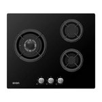 PLACA GAS SVAN SGW3601N 3F C/WOK 60CM CRIST.NGO