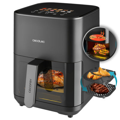 FREIDORA SIN ACEITE CECOTEC A01_EU01_100499 CECOFRY&GRILL DOBLE RESISTENCIA 4000 1900W 4L