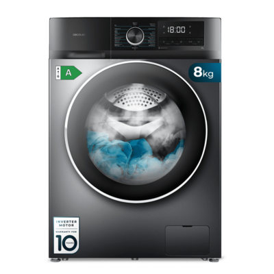 LAVADORA CECOTEC 02467 BOLERO DRESSCODE 8500 8KG 1400RPM A INVERTER INOX