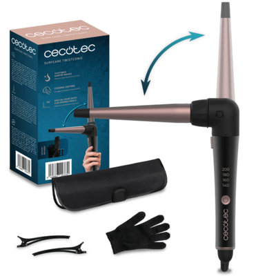 RIZADOR PELO CONICO CECOTEC A01_EU01_100002 SURFCARE TWISTCONIC CODO DE 90º