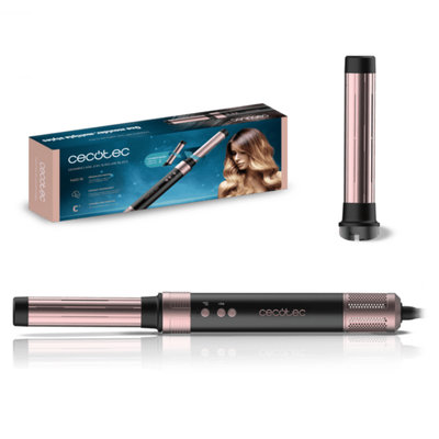 MOLDEADOR PELO CECOTEC 00244 BAMBA CERAMICCARE 2IN1 AIRGLAM BLACK 1400W
