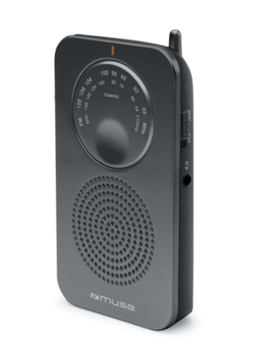 RADIO MUSE M-01 RS PORTATIL ANALOGICA NEGRA