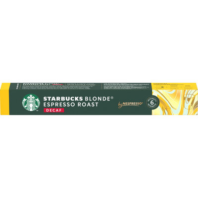 PAQ.10 CAPS. NESPRESSO STARBUCKS NPS BLONDE ESPRESSO ROAST DESCAF. 6222013