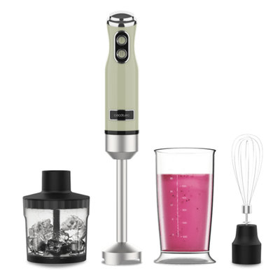 BATIDORA CECOTEC 03946 POWER RETROGREEN 1200MAX CREAM&CRUSH 1200W COMPLETA