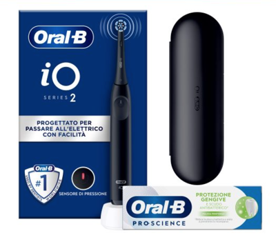 CEPILLO DENTAL ORAL B IO2 NEGRO C/ FUNDA VIAJE