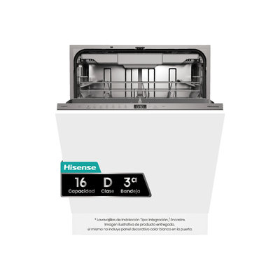LAVAVAJILLAS INT. HISENSE HV16D5 16CUB D 3ªBANDEJA APERT.AUTO