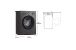 LAVADORA LG F4A1009NDK 9KG 1400RPM A INVERTER SILVER GRAFITO