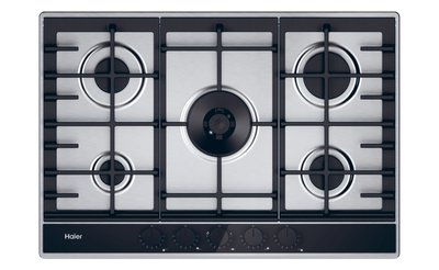.AT.PLACA GAS HAIER HAHG7W5TX 5F C/WOK 75CM INOX