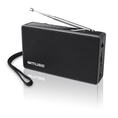 RADIO MUSE M-030 R PORTATIL ANALOGICA NEGRA