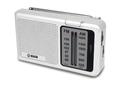 RADIO TRANSISTOR ELCO PD-712N PLATA