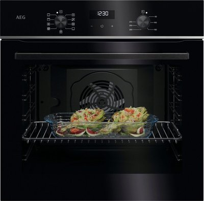 .AT.HORNO AEG TU5AB20SB MULT.9 A+ HYDRO 72L CRIST.NGO INOX