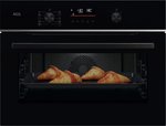 .AT.HORNO COMPACTO AEG TA5PK401B MULT.9 A+ PIRO WIFI 45CM 45L CRIST.NGO INOX