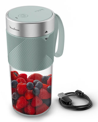 BATIDORA VASO MOULINEX LM1C0410 LIGHTMIX PORTATIL BATERIA 300L AZUL